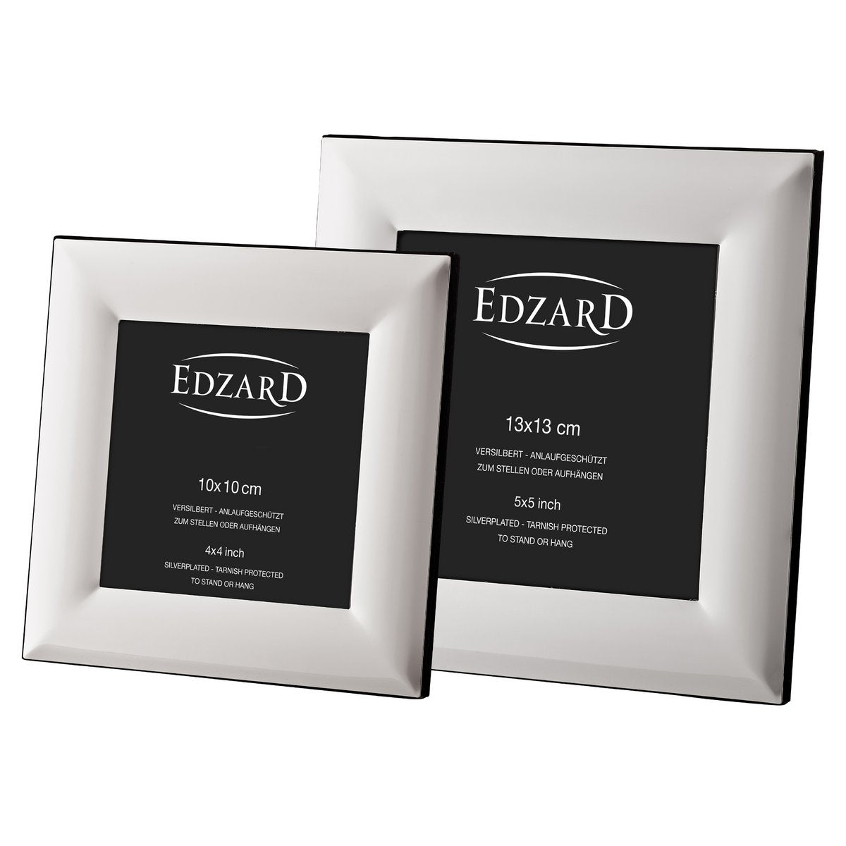 EDZARD fotolijst Gela fotolijst 13 x 13 cm, verzilverd, aanslagbestendig, met hanger