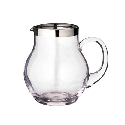 EDZARD kan Olivia, mondgeblazen kristalglas met platina rand, hoogte 16 cm, inhoud 1,0 liter