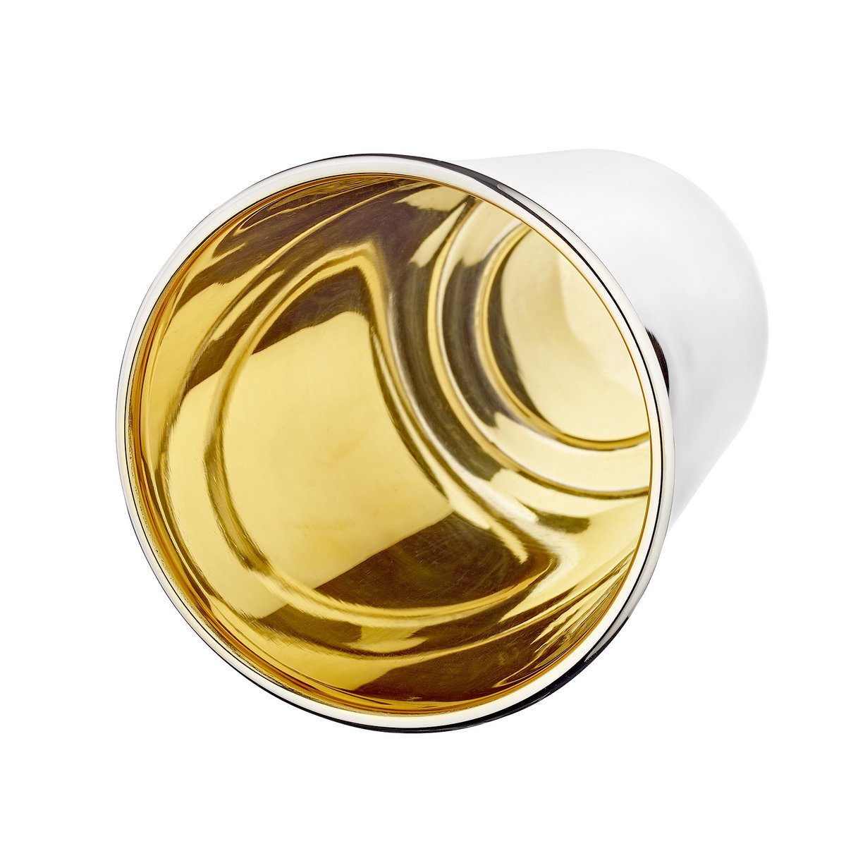 EDZARD drinkbeker zilveren beker Salta, zwaar verzilverd, binnenkant goud look (gepolijst messing), hoogte 12 cm