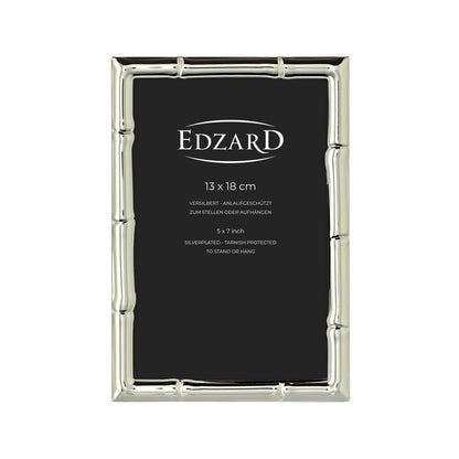 Fontanellato fotolijst (13x18 cm), elegant verzilverd, aanslagvrij, 2 hangers