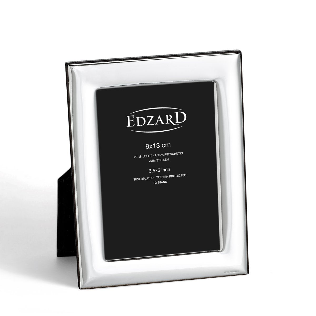 Lucera fotolijst (9x13 cm), elegant verzilverd, aanslagvrij, met houten decor achterkant