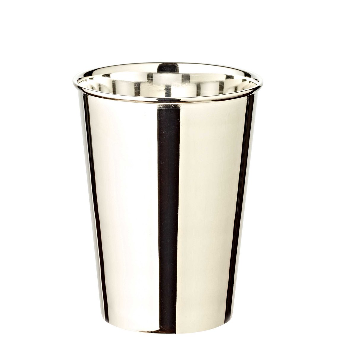 Mido mok set van 2, H 10 cm, elegant verzilverd
