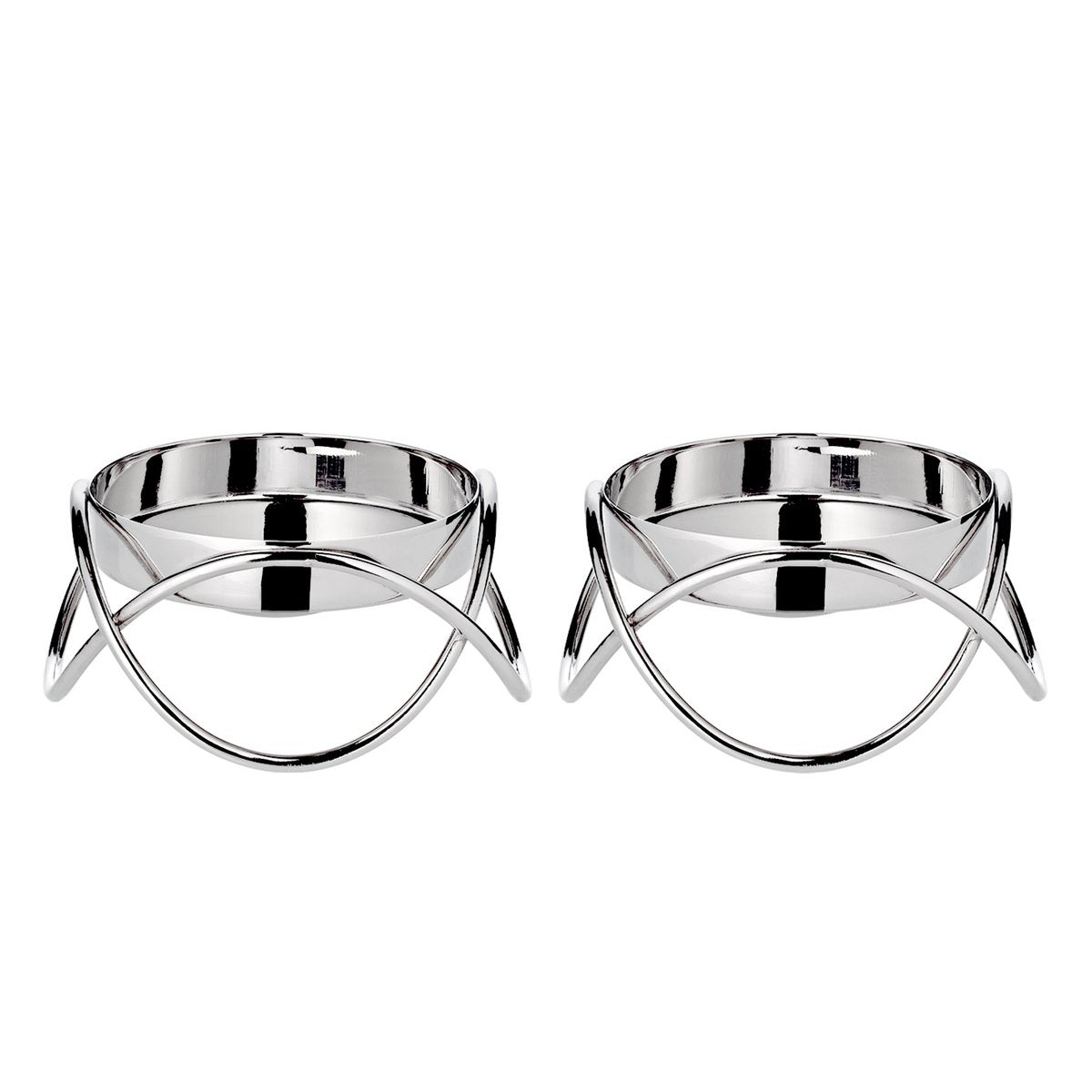 EDZARD Set van 2 kandelaars Bastia in zilver H 4,5 cm