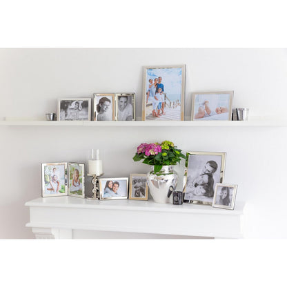 EDZARD fotolijst Salerno voor foto 13 x 18 cm, edel verzilverd, aanslag beschermd, met 2 hangers