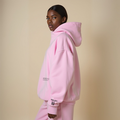 Hoodie "SLECHTE MEISJES GAAN NAAR PARIJS" - Beige