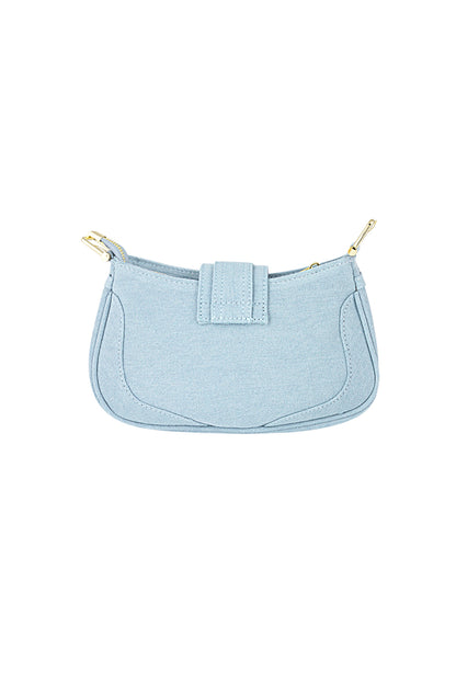 Colored bag with buckle detail