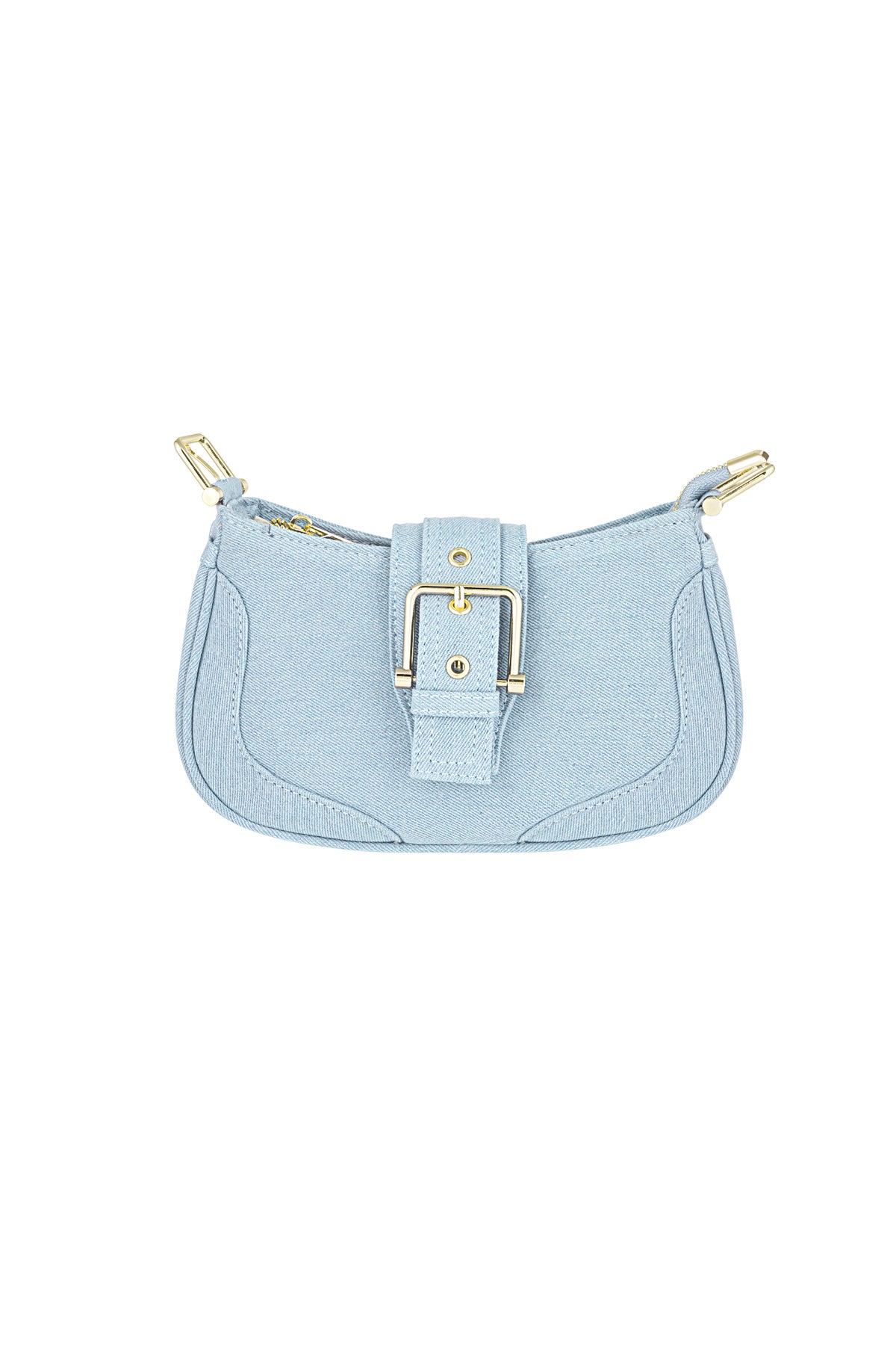 Colored bag with buckle detail