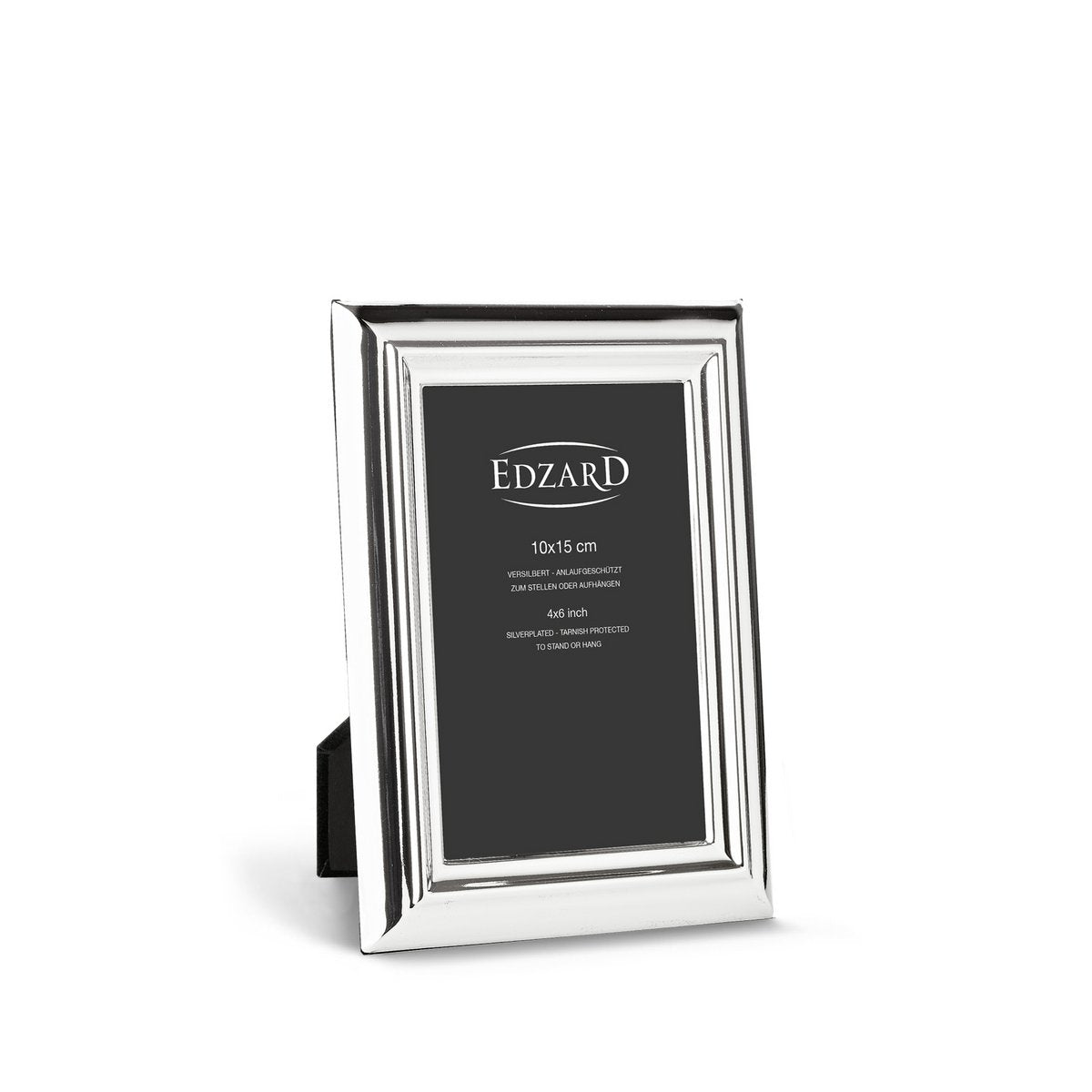 EDZARD fotolijst Florence voor foto 10 x 15 cm, edel verzilverd, aanslag beschermd, met 2 hangers