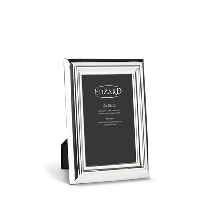 EDZARD fotolijst Florence voor foto 10 x 15 cm, edel verzilverd, aanslag beschermd, met 2 hangers