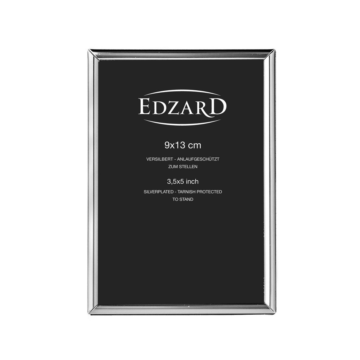 EDZARD fotolijst Genua fotolijst voor foto 9 x 13 cm, edel verzilverd, aanslagbestendig