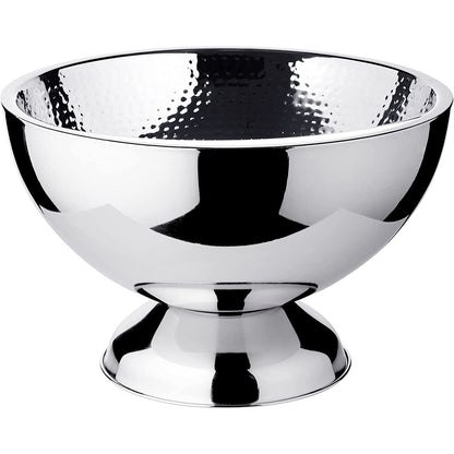 EDZARD champagnekoeler Cadiz, dubbelwandig, roestvrij staal hoogglans gepolijst, binnen gehamerd, ø 32 cm, H 21 cm