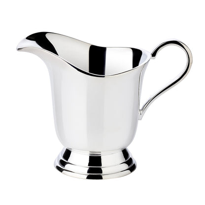 EDZARD crèmeservies jersey 3 stuks, zwaar verzilverd (suikerpot, melkkan, dienblad)