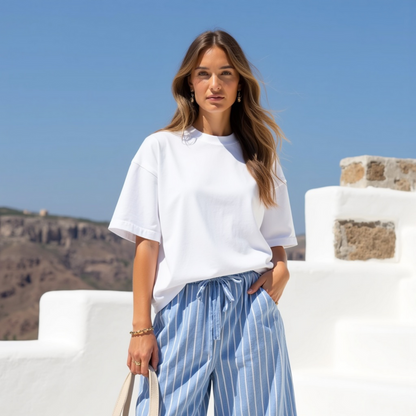 Oversized t -shirt "wijn - niet?"