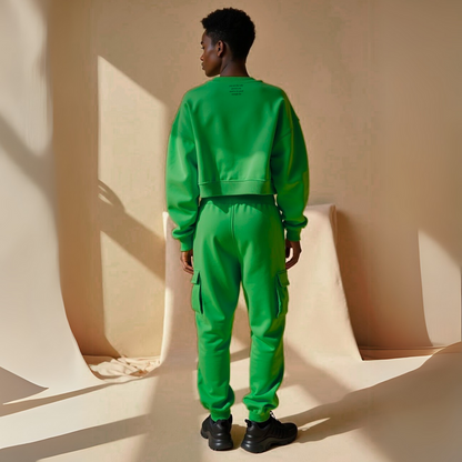 Crew Neck Heat "Good genoeg voor" - Green