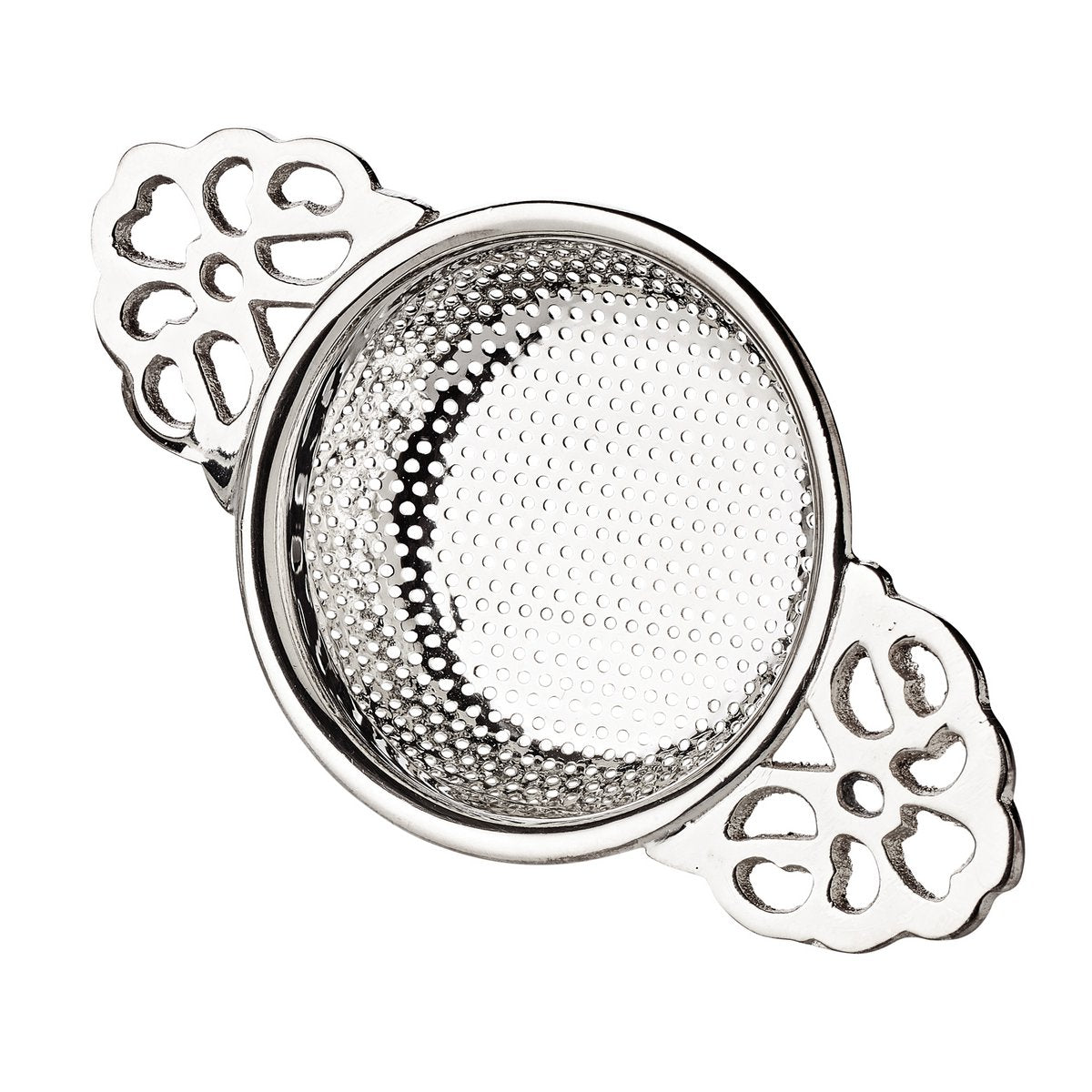 EDZARD theezeef Assam theefilter met houder, zwaar verzilverd, diameter 6 cm, lengte 11 cm, hoogte 4 cm
