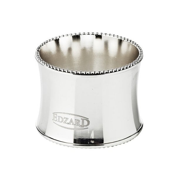 EDZARD set van 4 servetringen Perla, fijn verzilverd, aanslagvast, diameter 5 cm