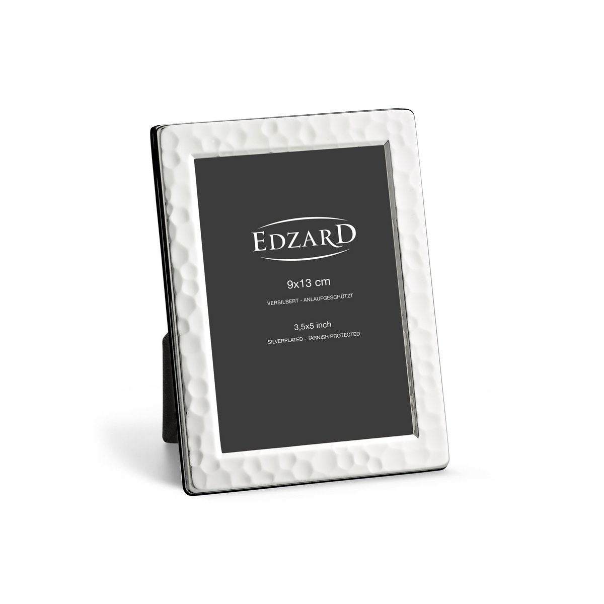 Edzard Picture Frame Pavia (9x 13 cm), gehamerd, nobel zilver -plated, voorafgegaan, 2 hangers