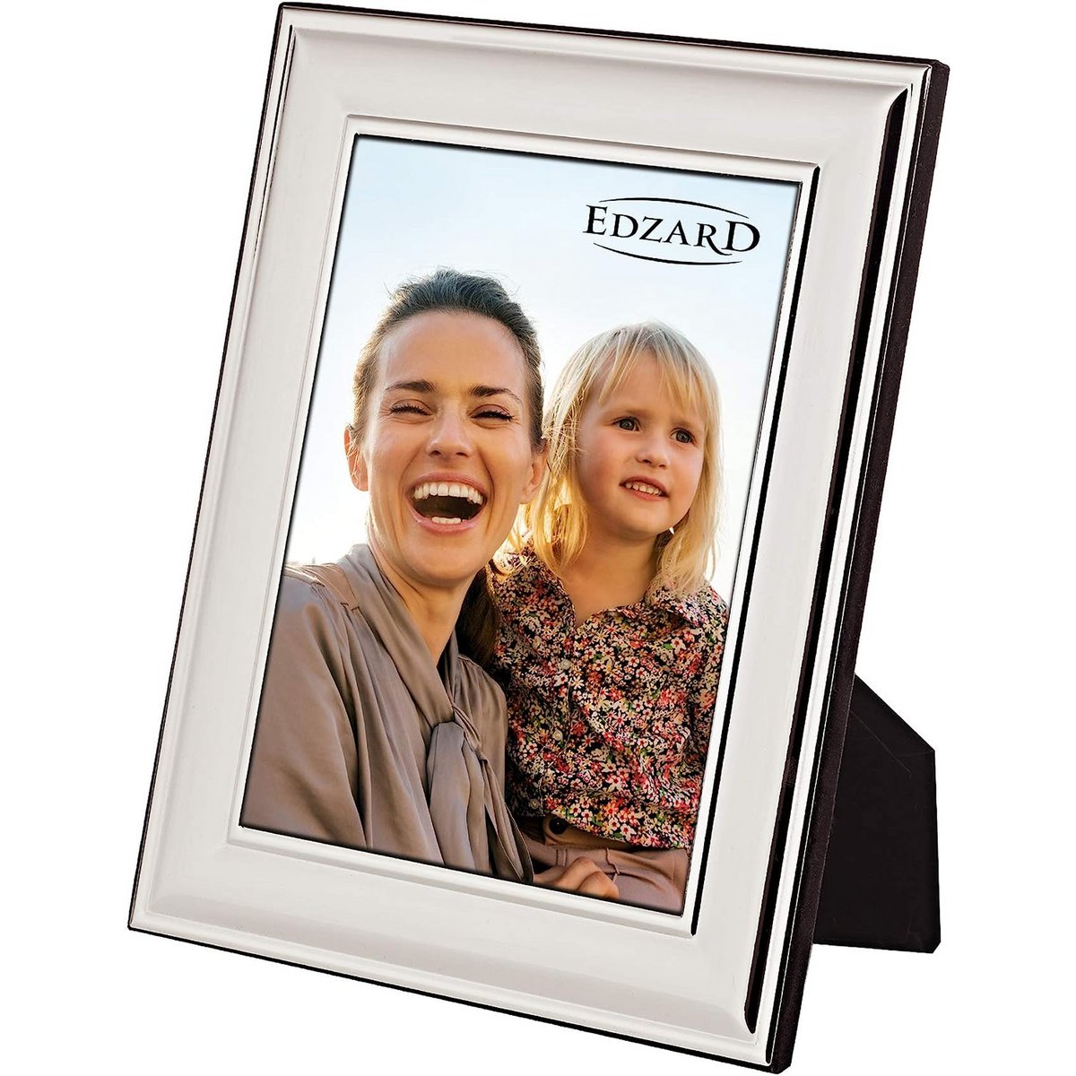 EDZARD fotolijst fotolijst zonsondergang voor foto 15 x 20 cm, edel verzilverd, aanslagbestendig, 2 hangers