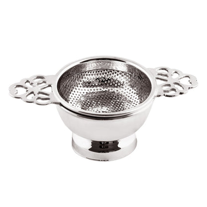 EDZARD theezeef Assam theefilter met houder, zwaar verzilverd, diameter 6 cm, lengte 11 cm, hoogte 4 cm