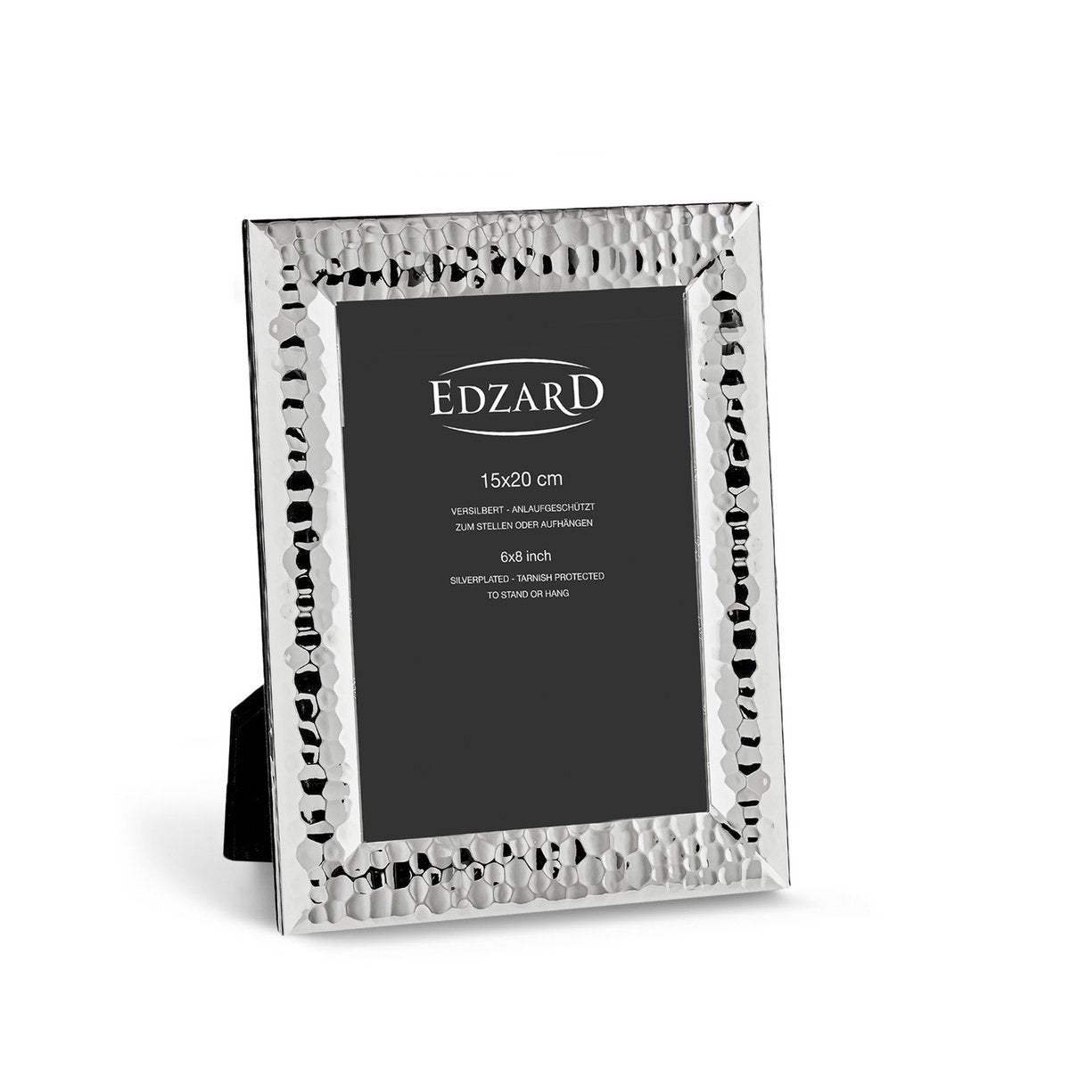 EDZARD fotolijst Gubbio voor foto 15 x 20 cm, edel verzilverd, aanslagbestendig, met 2 hangers