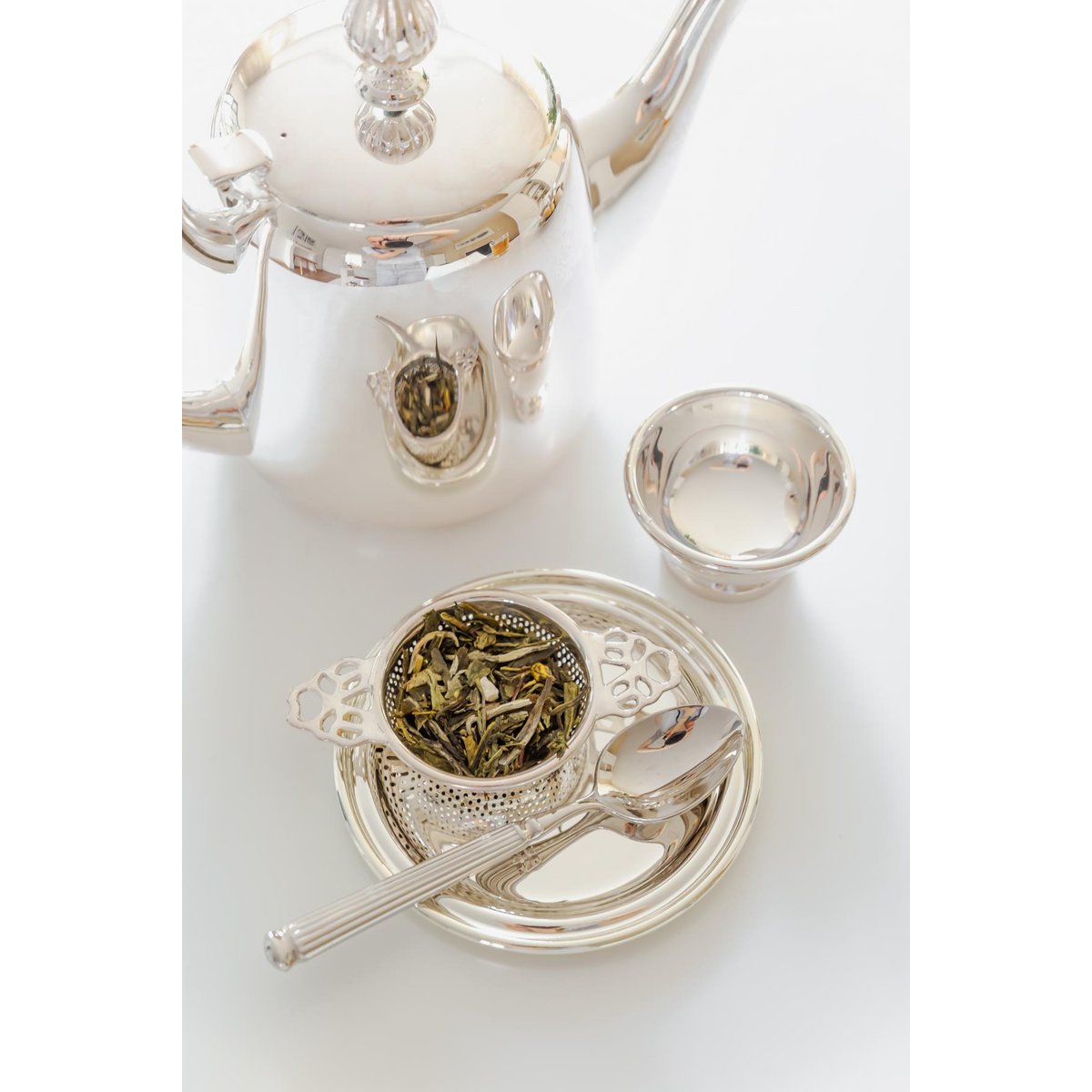 EDZARD set van 2 Astoria glazen onderzetters, elegant verzilverd en aanslagvrij, diameter 11 cm