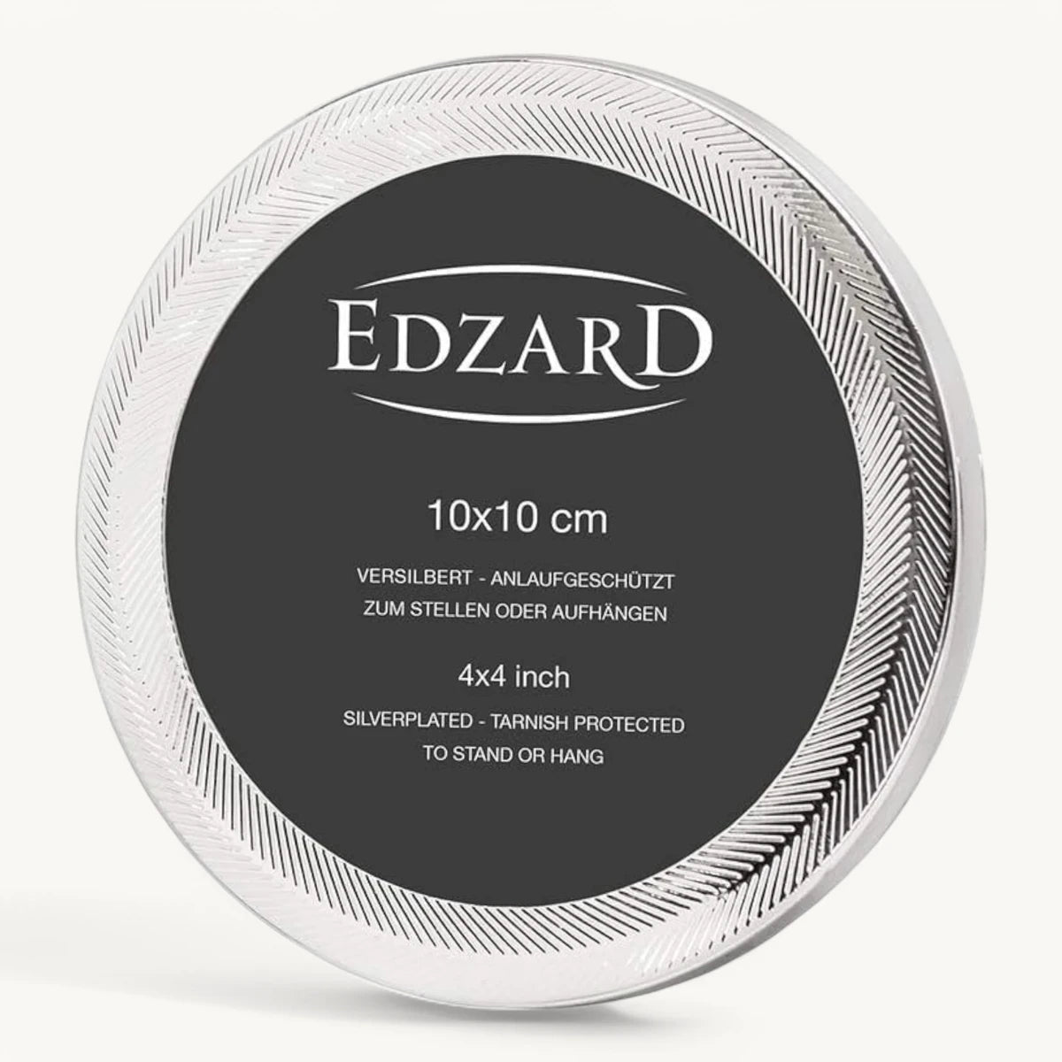 EDZARD fotolijst Pepe, rond, voor foto diameter 10 cm, edel verzilverd, aanslagbestendig