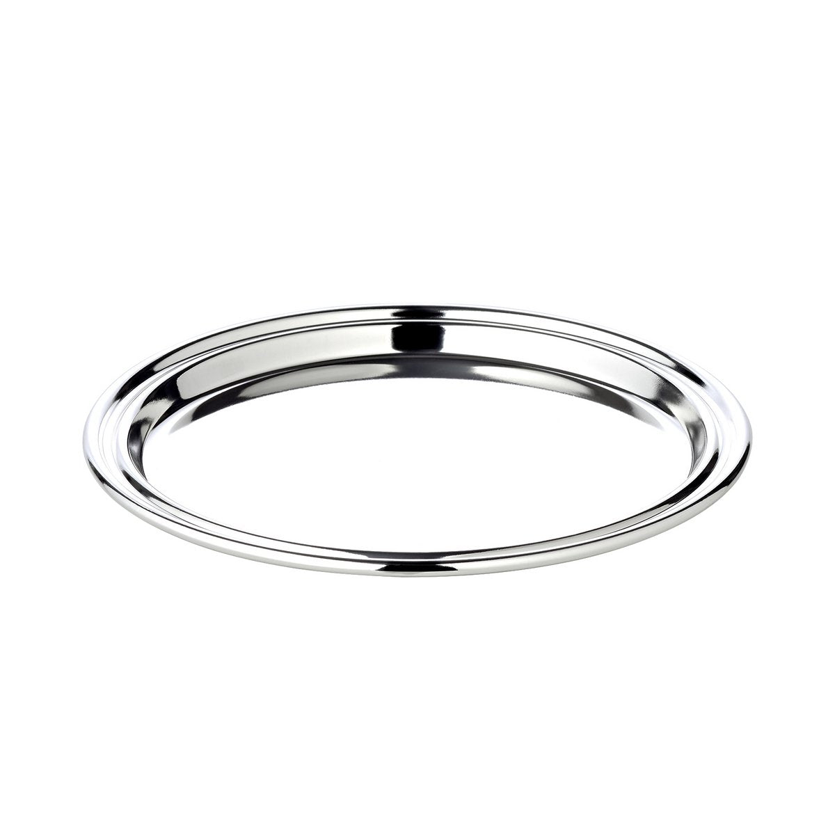 Pijpenbakje (Ø 17 cm), rond, elegant verzilverd