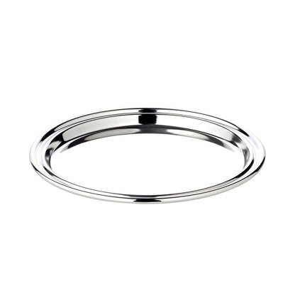 Pijpenbakje (Ø 17 cm), rond, elegant verzilverd