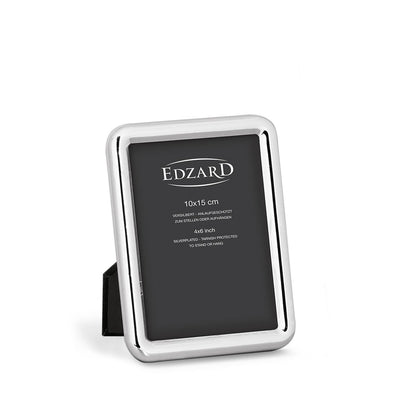 EDZARD fotolijst Como voor foto 10 x 15 cm, edel verzilverd, aanslag beschermd, met 2 hangers