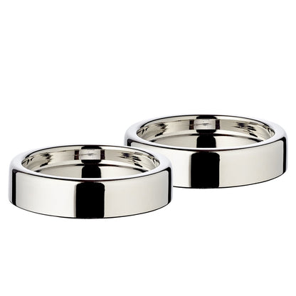 EDZARD EDZARD set van 2 kandelaars Sanremo, edel verzilverd, aanslagbestendig, ø 10 cm, voor stompkaarsen