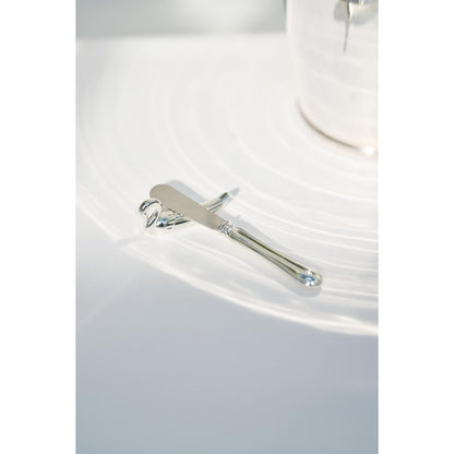 EDZARD set van 6 messenlegger Meslegger zwaan, lengte 7 cm, verzilverd