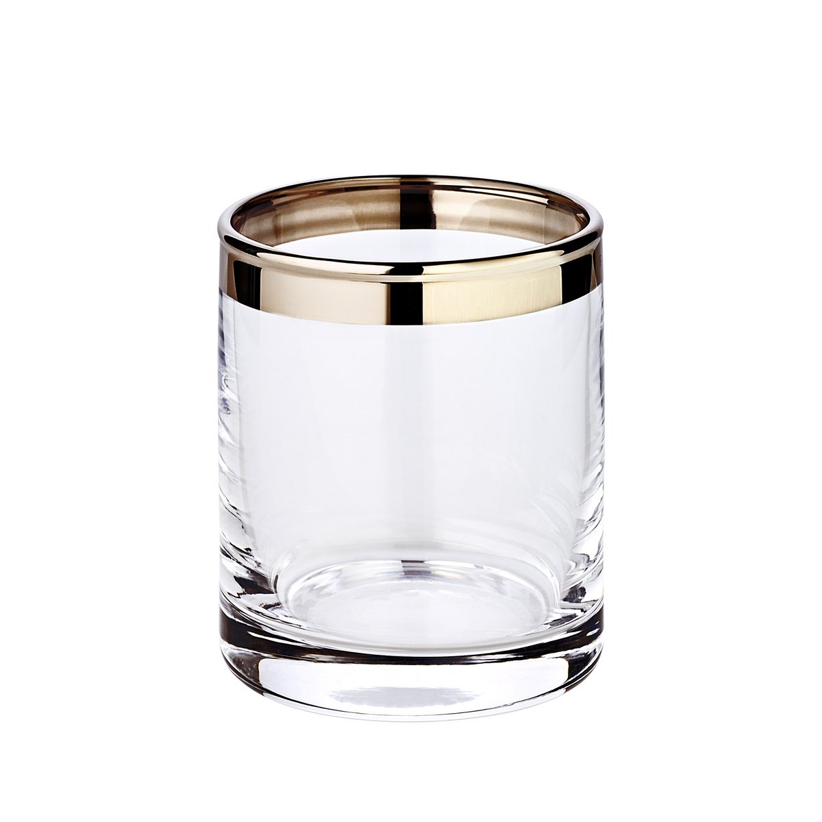 EDZARD lantaarn Molly, mondgeblazen kristalglas met platina rand, hoogte 8 cm, diameter 7 cm
