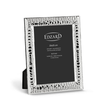 EDZARD fotolijst Gubbio voor foto 20 x 25 cm, edel verzilverd, aanslag beschermd, met 2 hangers