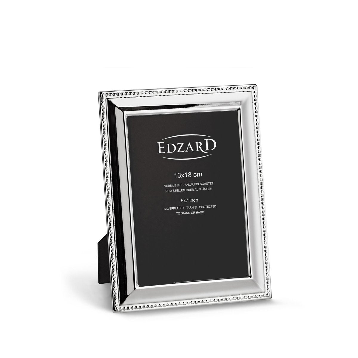 EDZARD fotolijst Perla voor foto 13 x 18 cm, edel verzilverd, aanslag beschermd, met 2 hangers