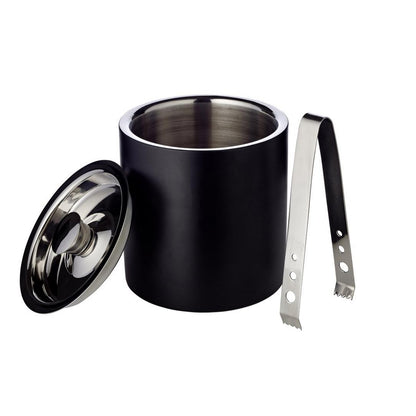 Edzard Ice Bucket Pearl H 16 cm met deksel-, zeef- en ijstang