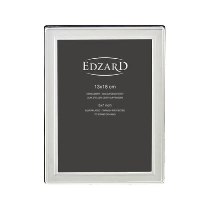 EDZARD fotolijst Nardo fotolijst voor foto 13 x 18 cm, verzilverd, aanslagbestendig, 2 hangers