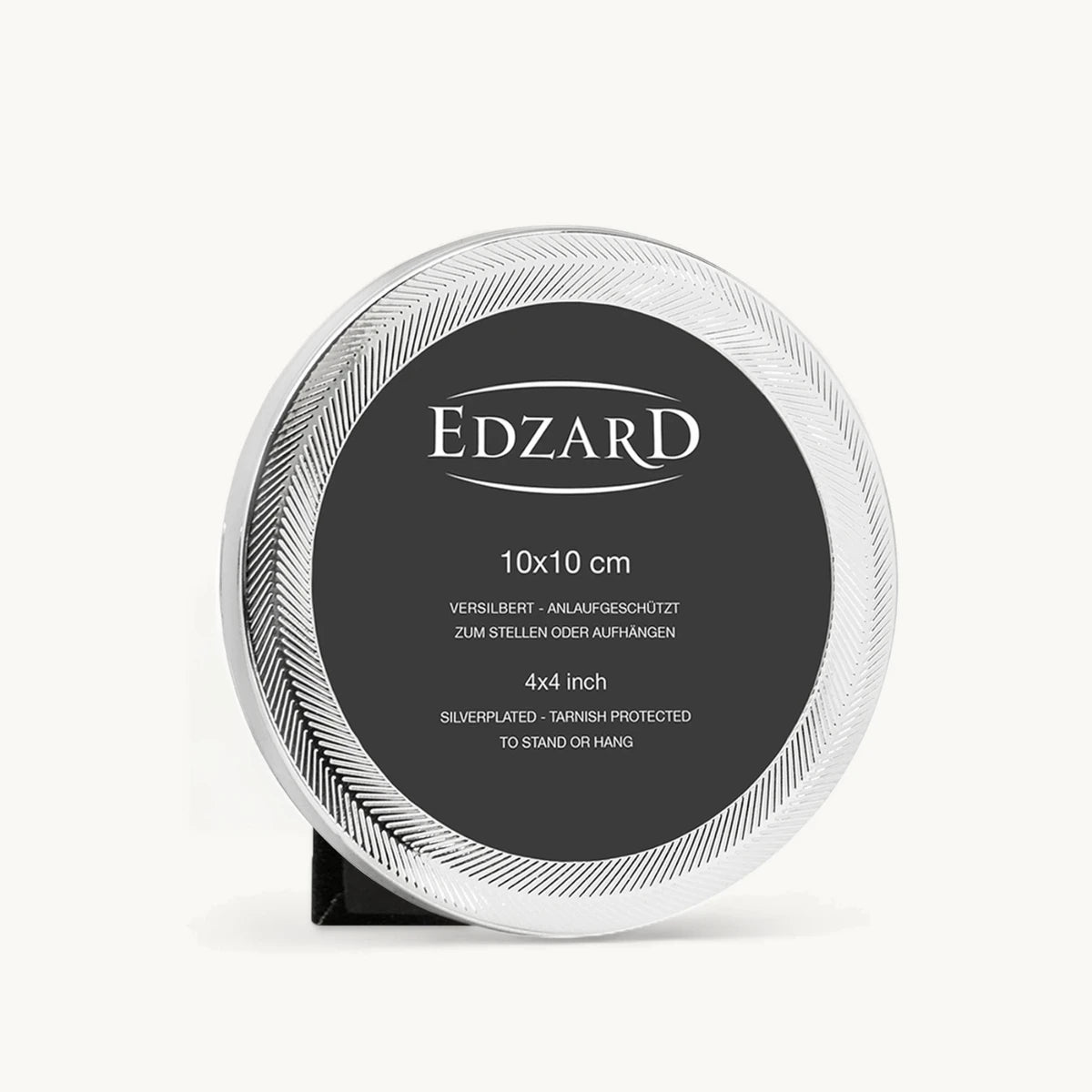 EDZARD fotolijst Pepe, rond, voor foto diameter 10 cm, edel verzilverd, aanslagbestendig