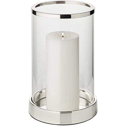 EDZARD lantaarn Sanremo, edel verzilverd, aanslagbestendig, hoogte 26 cm, diameter 16,5 cm
