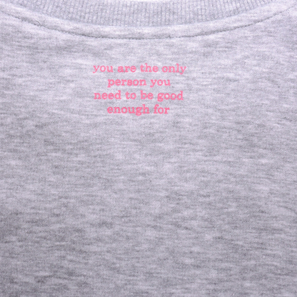 Crew Neck Heat "Good genoeg voor" - zwart