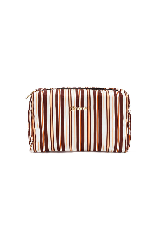Make-up tasjes met strepen, eenvoudig, polyester, dagelijkse accessoires