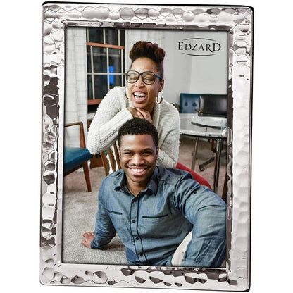 EDZARD fotolijst Pavia voor foto 13 x 18 cm, edel verzilverd, aanslag beschermd, met 2 hangers
