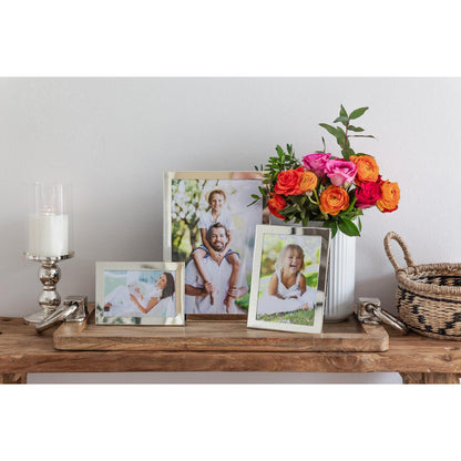 EDZARD fotolijst Prato voor foto 13 x 18 cm, edel verzilverd, aanslag beschermd, met 2 hangers