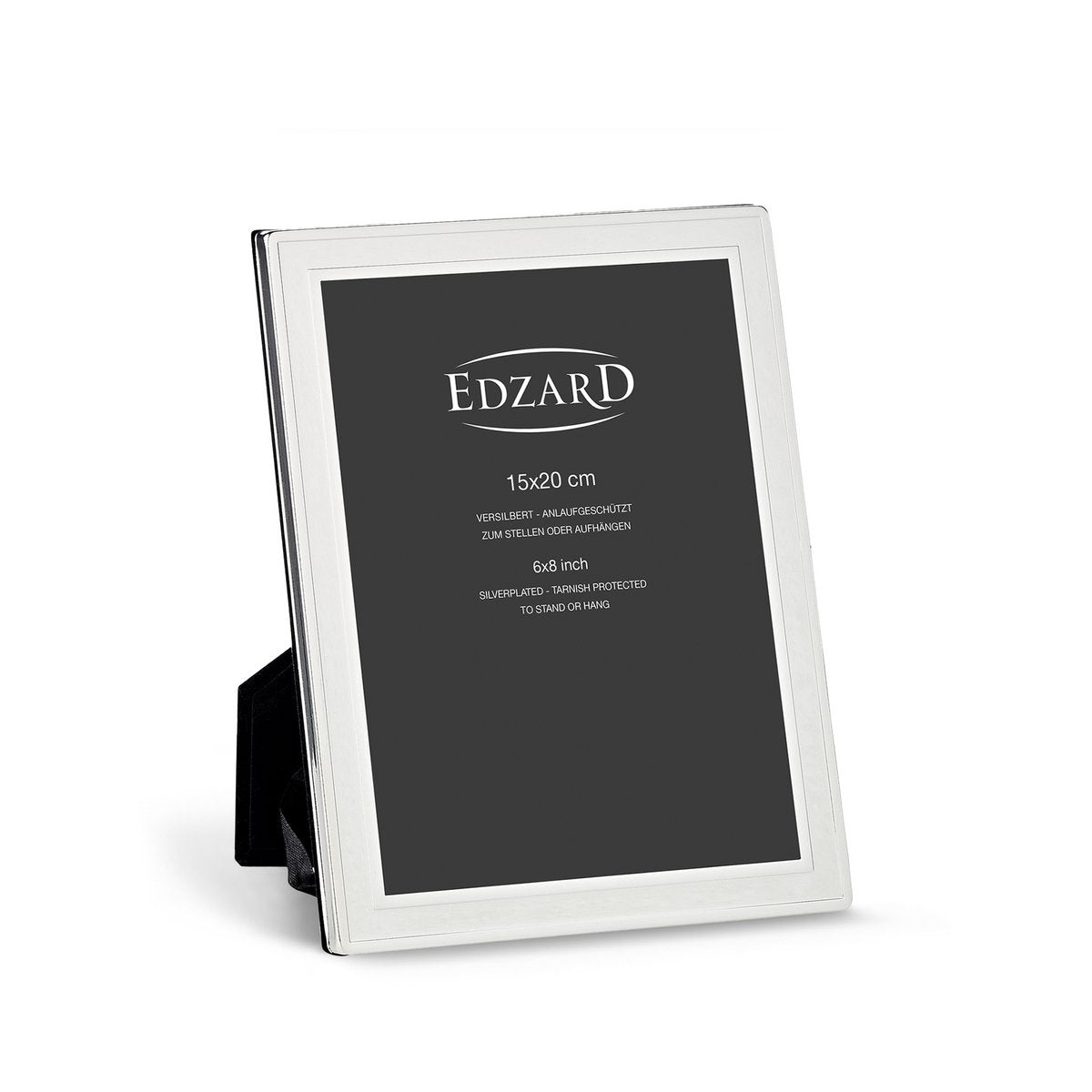 EDZARD fotolijst Nardo fotolijst voor foto 15 x 20 cm, verzilverd, aanslagbestendig, 2 hangers
