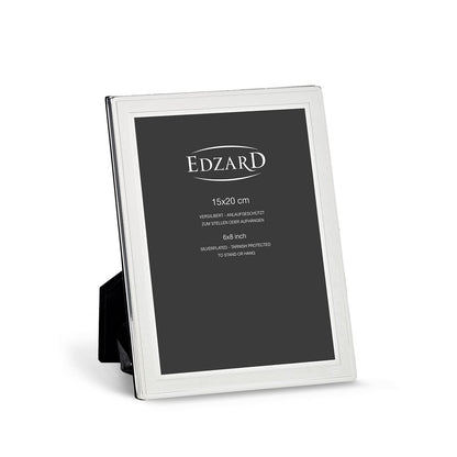 EDZARD fotolijst Nardo fotolijst voor foto 15 x 20 cm, verzilverd, aanslagbestendig, 2 hangers