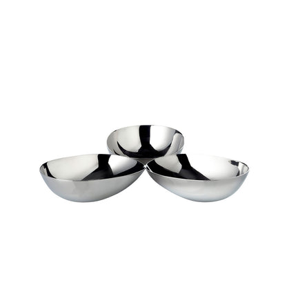 Tripple Bowl Luma (Ø 18 cm), roestvrij staal gepolijst