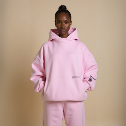 Hoodie "SLECHTE MEISJES GAAN NAAR PARIJS" - Beige
