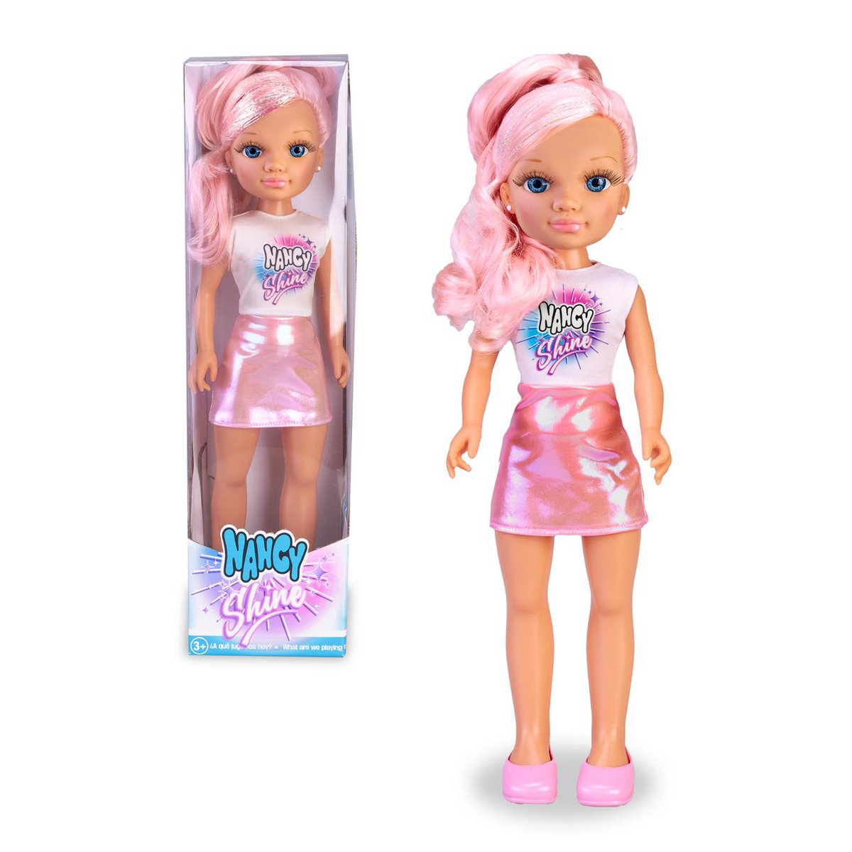 Nancy Shine pop 45cm Roze