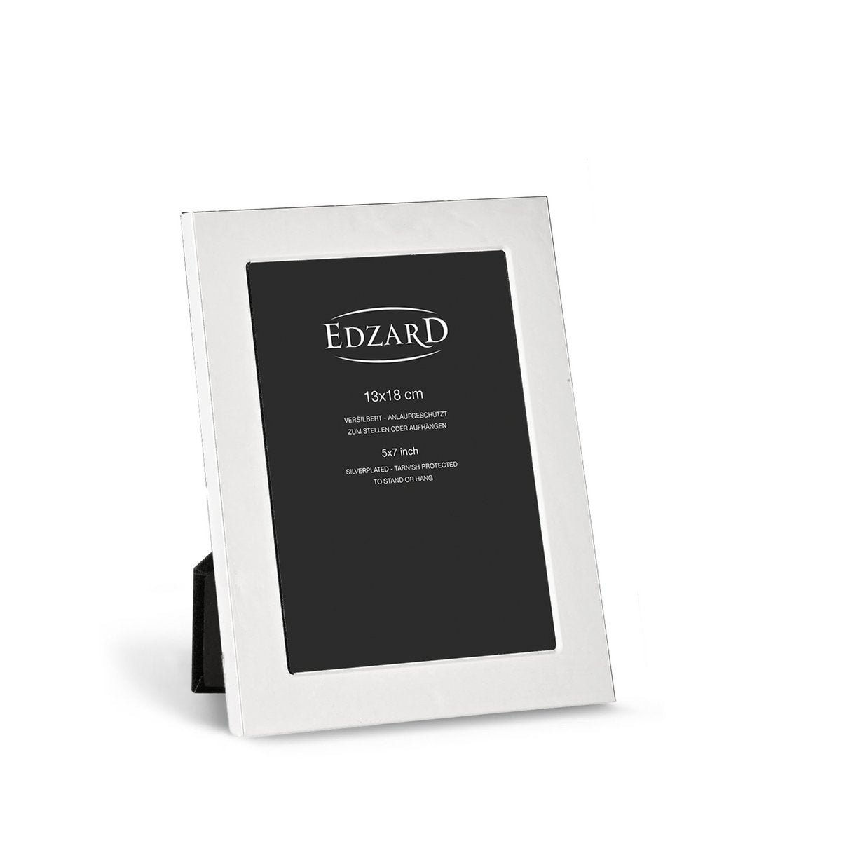 EDZARD fotolijst Altamura fotolijst voor foto 13 x 18 cm, verzilverd, aanslagbestendig, 2 hangers
