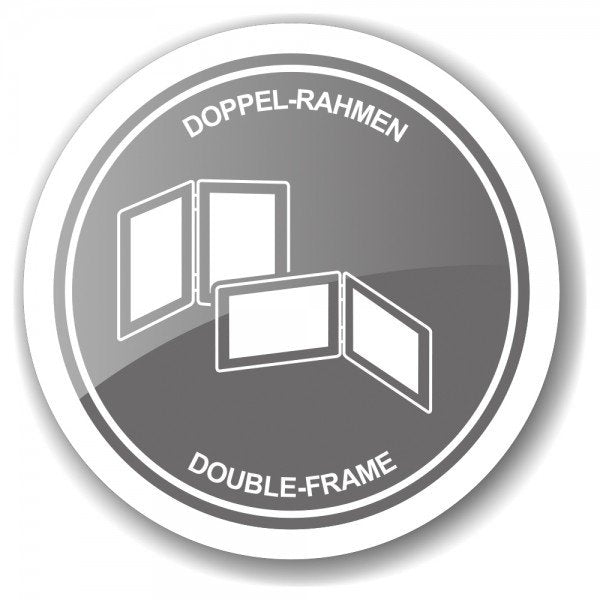EDZARD dubbele fotolijst Salerno voor 2 foto's 10 x 15 cm doorsnede, edel verzilverd, aanslagvast