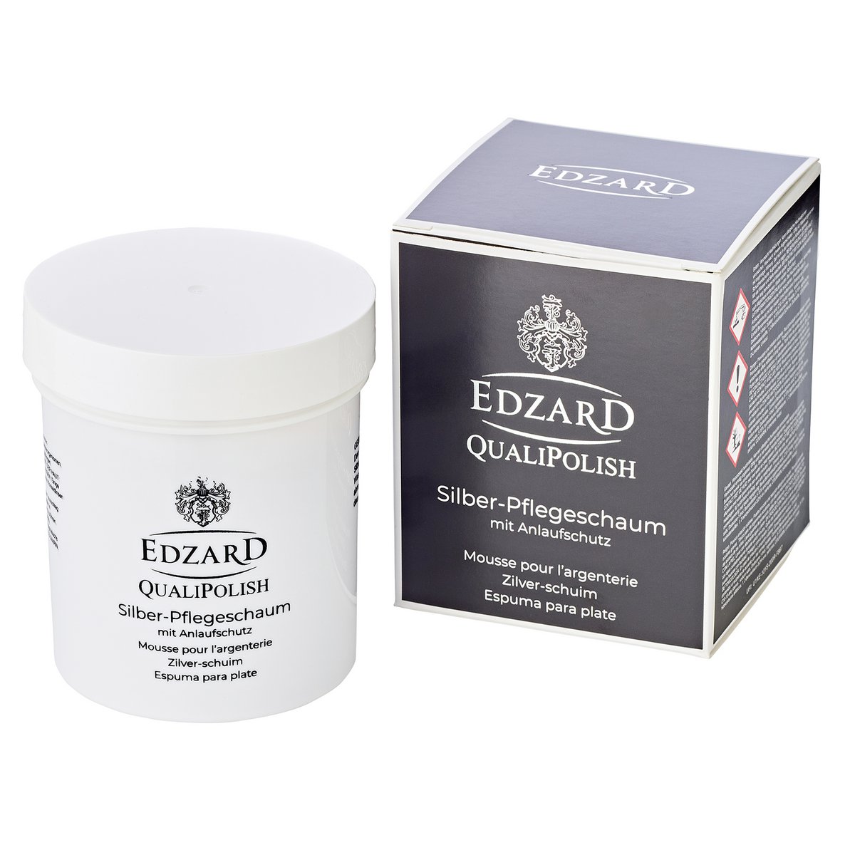 EDZARD QualiPolish® zilververzorgingsschuim met aanslagbescherming, inhoud 200 gram